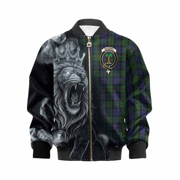 MacEwan (MacEwen) Tartan Kid Bomber Jacket Roaring Lion Heritage