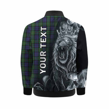 MacEwan (MacEwen) Tartan Kid Bomber Jacket Roaring Lion Heritage