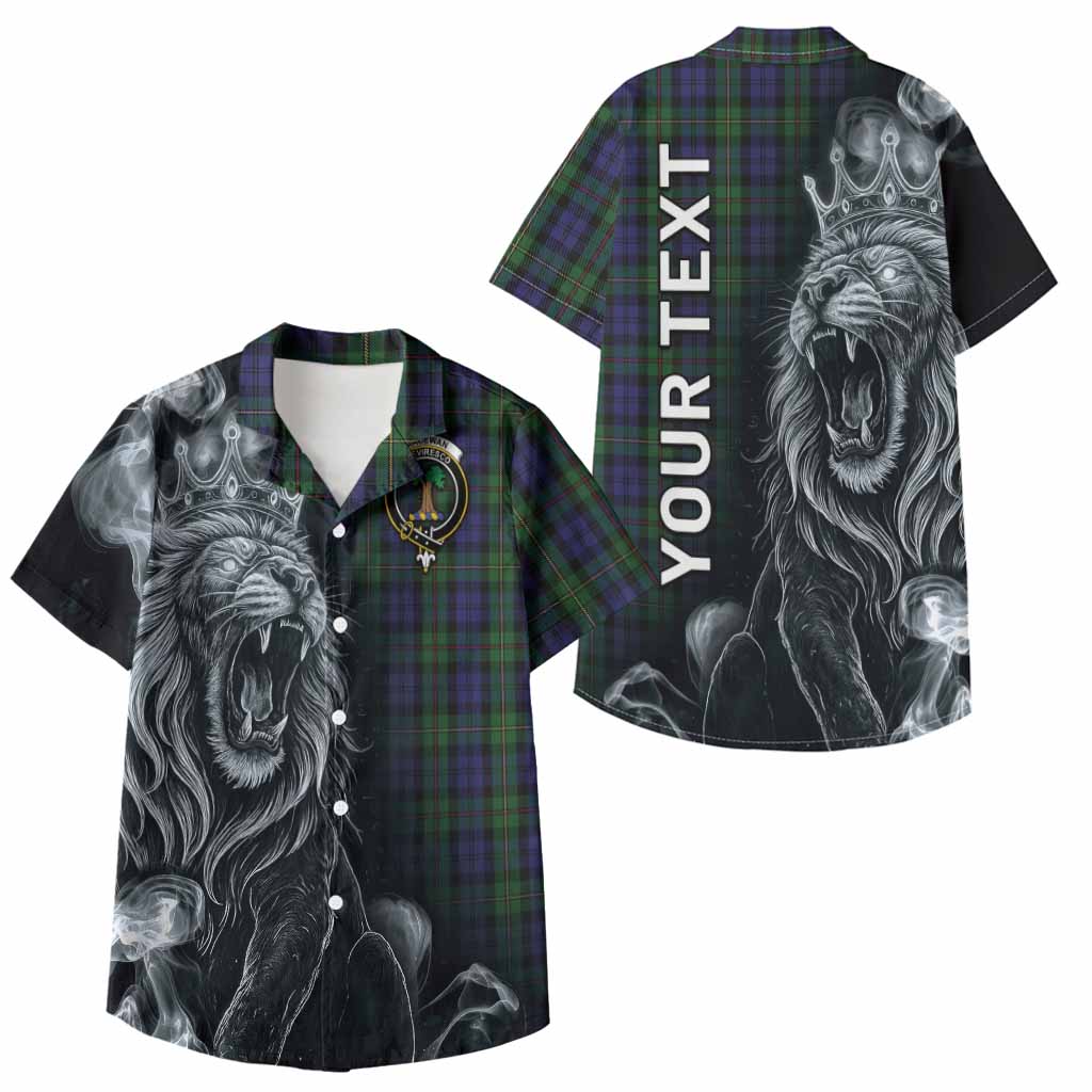 MacEwan (MacEwen) Tartan Kid Hawaiian Shirt Roaring Lion Heritage