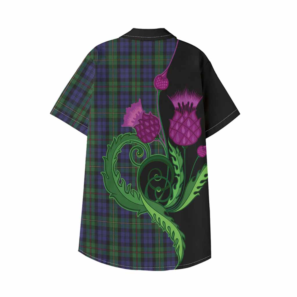 MacEwan (MacEwen) Tartan Kid Hawaiian Shirt Traditional Scottish Thistle