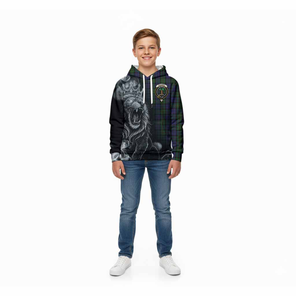 MacEwan (MacEwen) Tartan Kid Hoodie Roaring Lion Heritage
