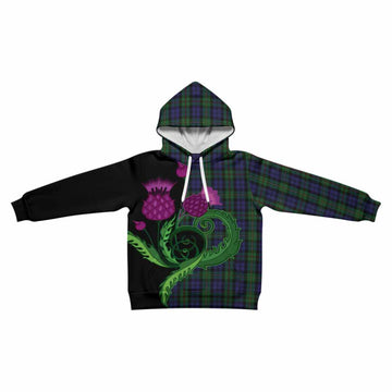 MacEwan (MacEwen) Tartan Kid Hoodie Traditional Scottish Thistle