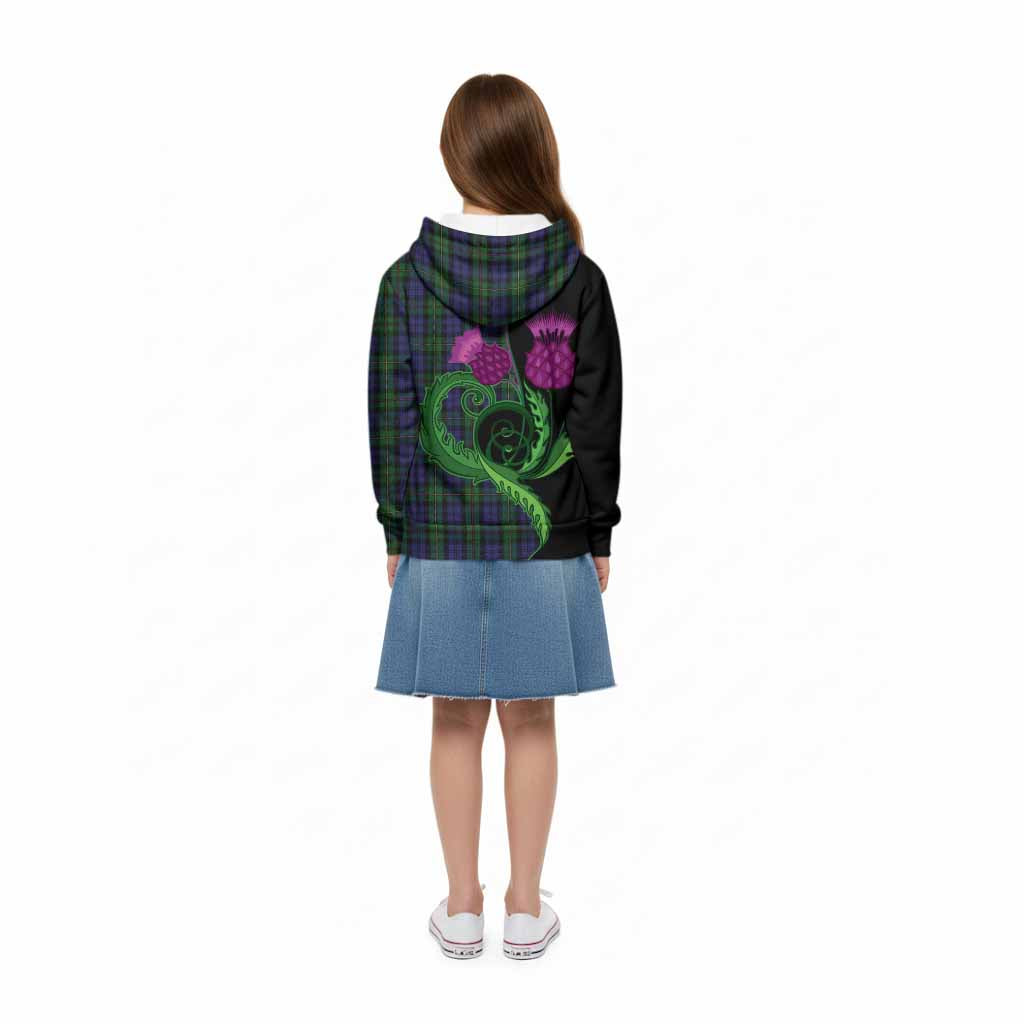 MacEwan (MacEwen) Tartan Kid Hoodie Traditional Scottish Thistle