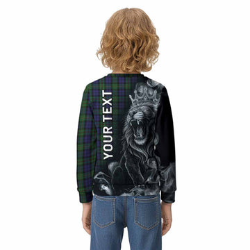 MacEwan (MacEwen) Tartan Kid Knitted Sweatshirt Roaring Lion Heritage