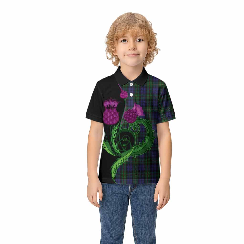 MacEwan (MacEwen) Tartan Kid Polo Shirt Traditional Scottish Thistle