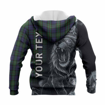 MacEwan (MacEwen) Tartan Knitted Hoodie Roaring Lion Heritage