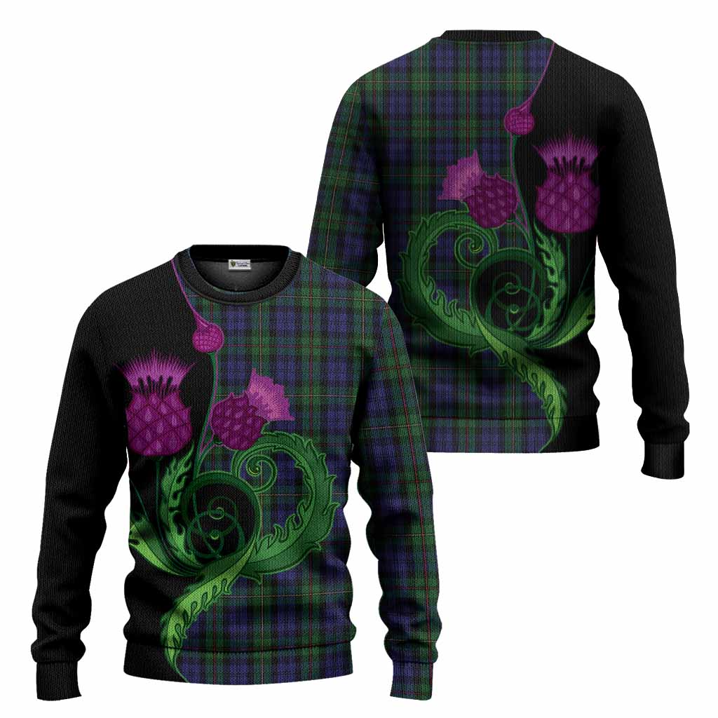 MacEwan (MacEwen) Tartan Knitted Sweater Traditional Scottish Thistle