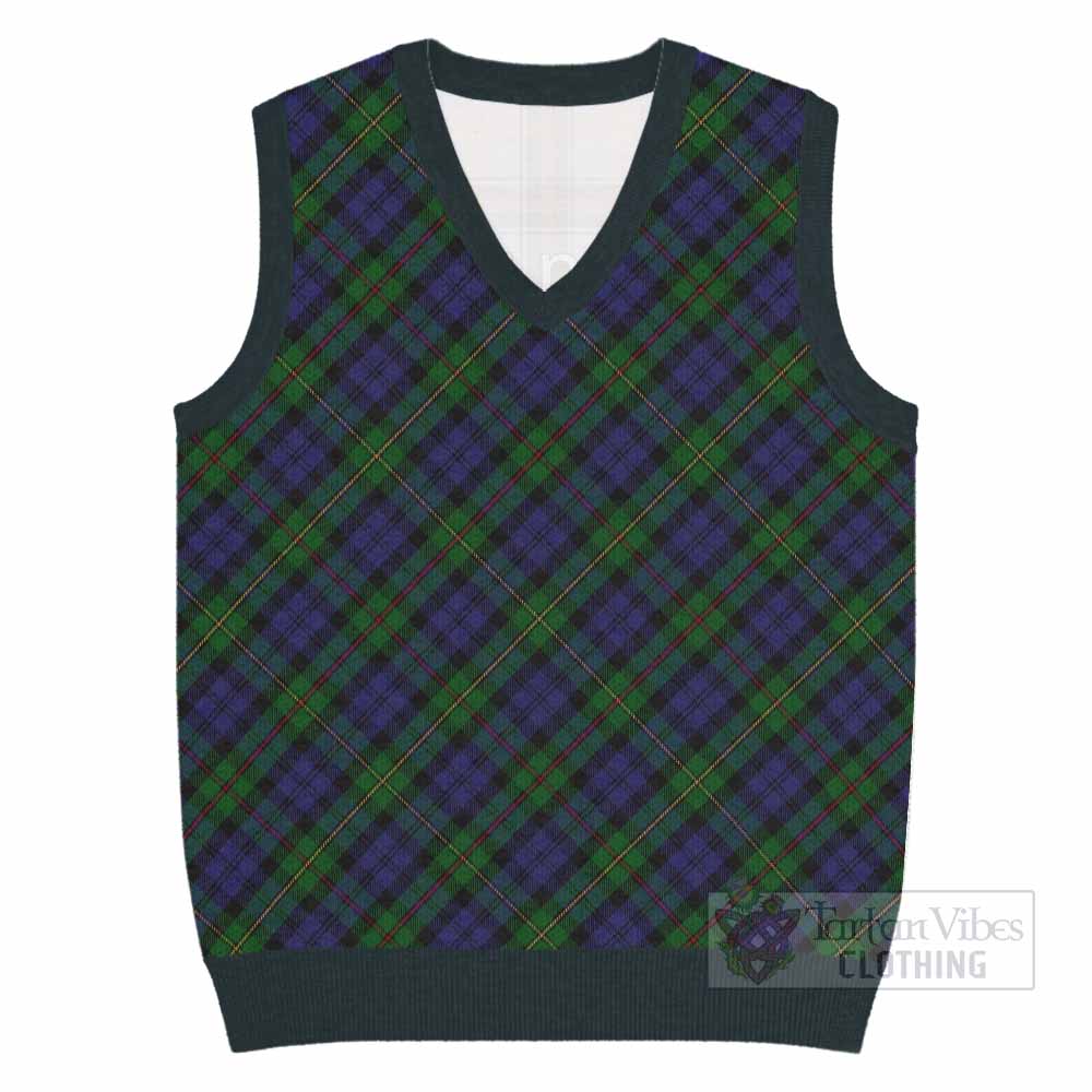 MacEwan (MacEwen) Tartan  Knitted V-Neck Vest Cross Style