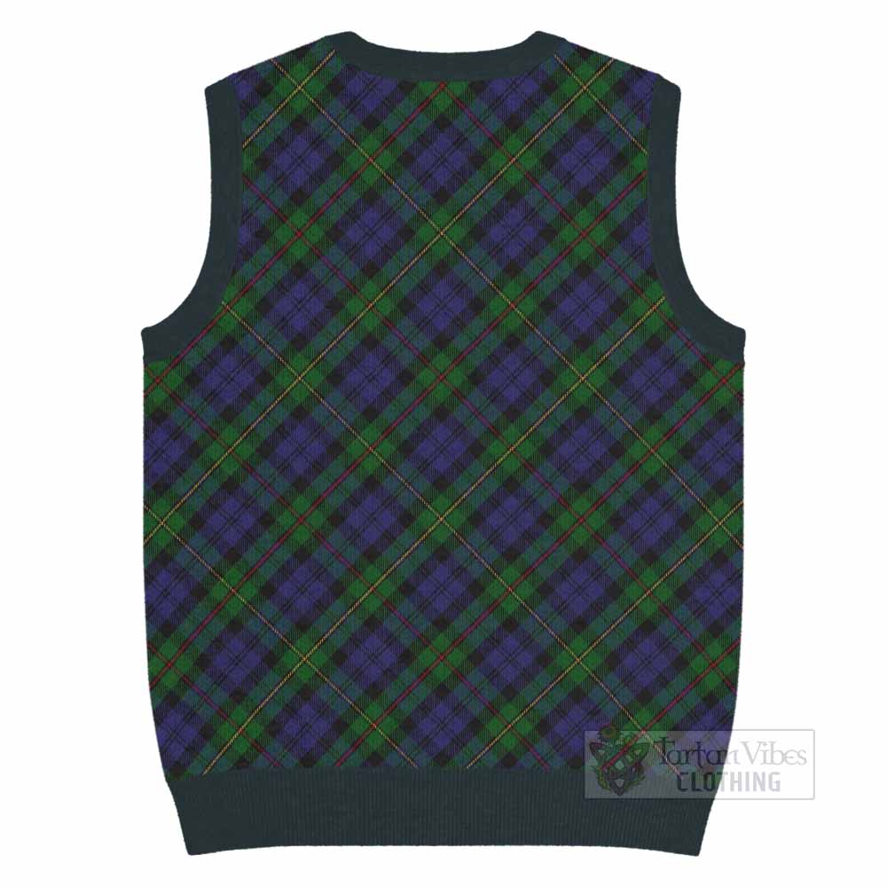 MacEwan (MacEwen) Tartan  Knitted V-Neck Vest Cross Style