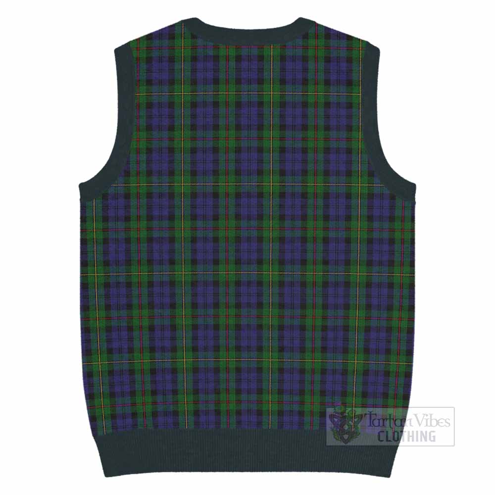 MacEwan (MacEwen) Tartan Knitted V-Neck Vest with Family Crest - Tartan Vibes Clothing