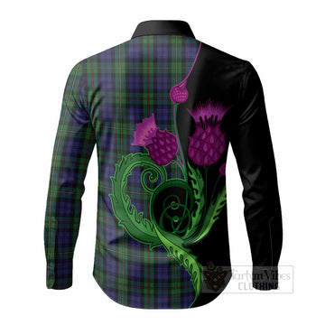 MacEwan (MacEwen) Tartan Long Sleeve Button Shirts Traditional Scottish Thistle