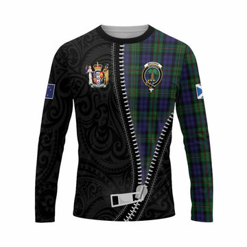 MacEwan (MacEwen) Tartan Long Sleeve T-Shirt New Zealand Pattern Unique Zipper Stylized