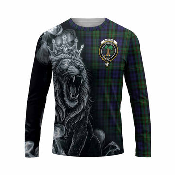 MacEwan (MacEwen) Tartan Long Sleeve T-Shirt Roaring Lion Heritage