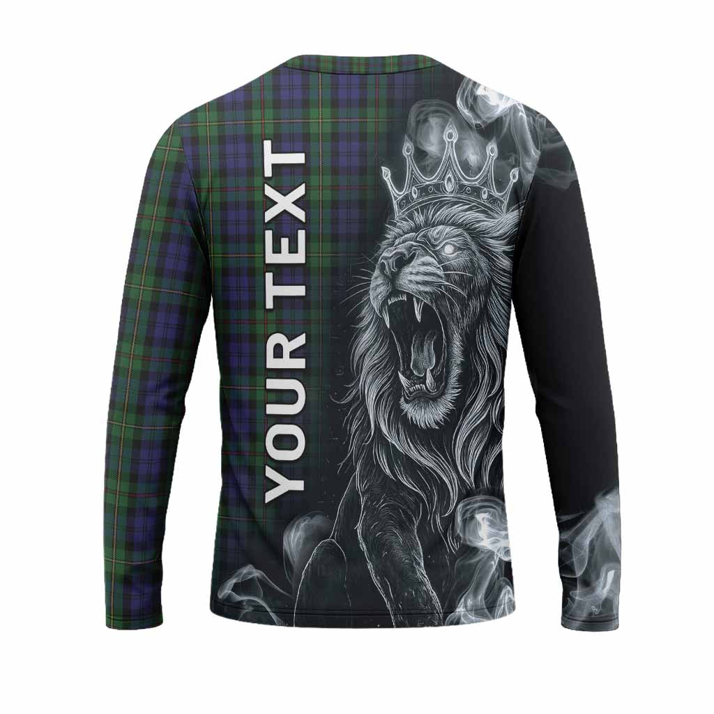MacEwan (MacEwen) Tartan Long Sleeve T-Shirt Roaring Lion Heritage