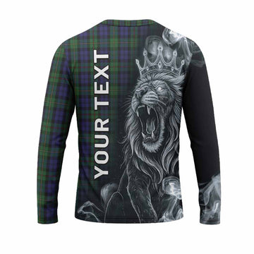 MacEwan (MacEwen) Tartan Long Sleeve T-Shirt Roaring Lion Heritage