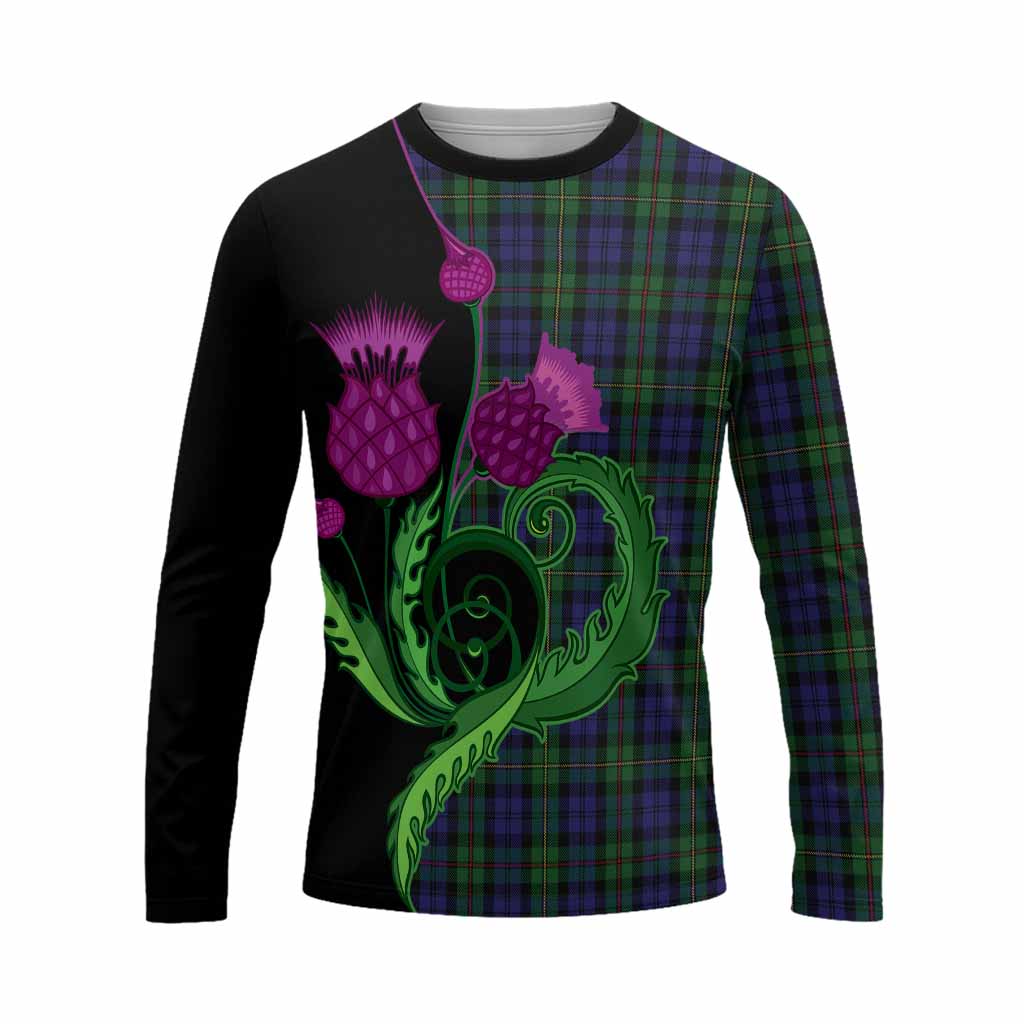 MacEwan (MacEwen) Tartan Long Sleeve T-Shirt Traditional Scottish Thistle