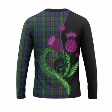MacEwan (MacEwen) Tartan Long Sleeve T-Shirt Traditional Scottish Thistle