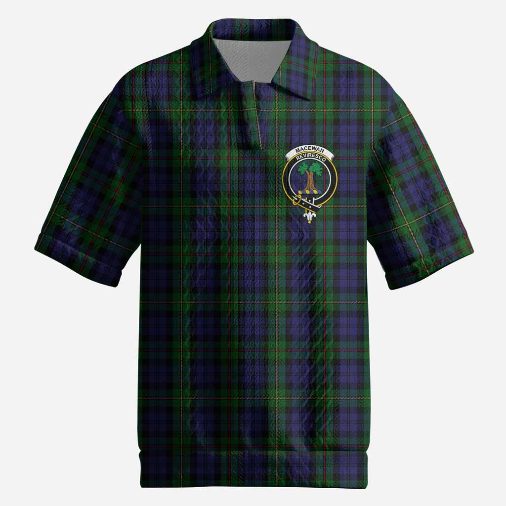 MacEwan (MacEwen) Tartan Men’s Polo Sweater Top with Family Crest