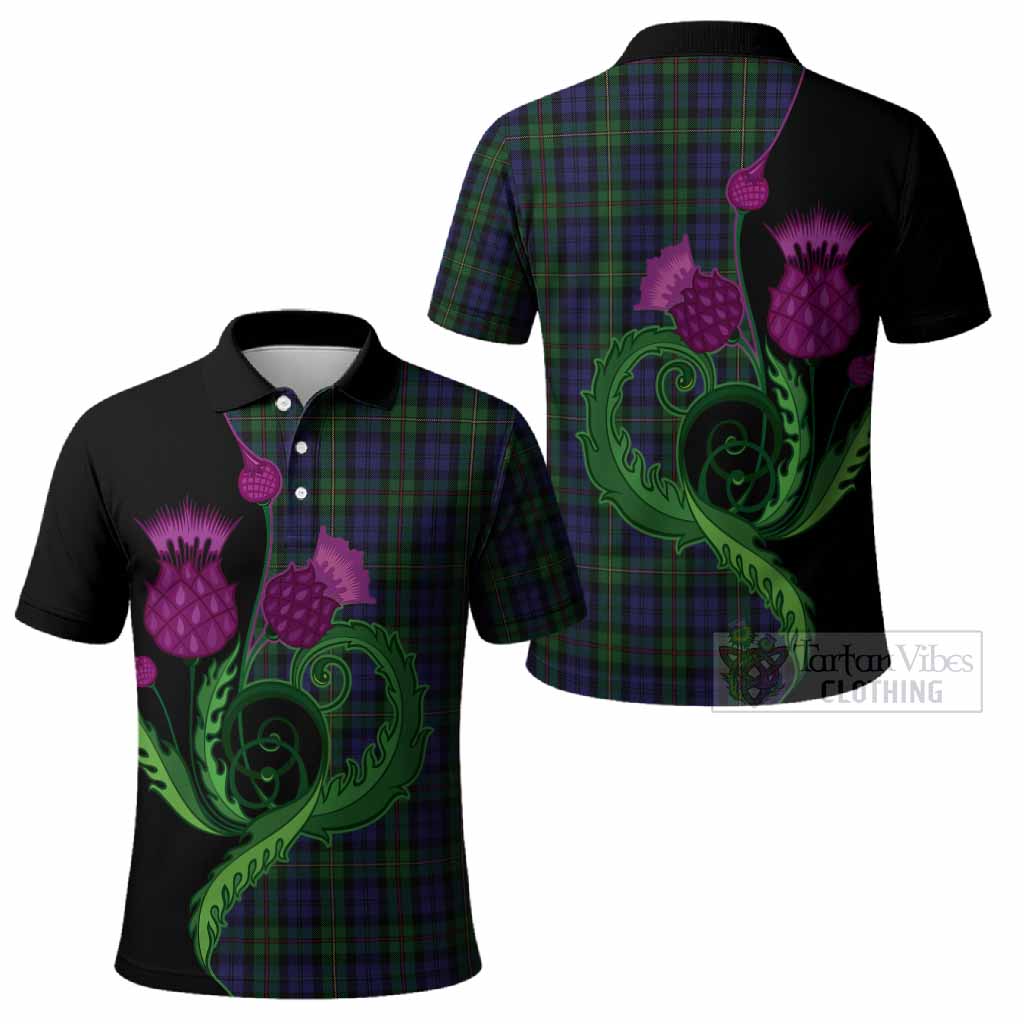 MacEwan (MacEwen) Tartan Polo Shirt Traditional Scottish Thistle