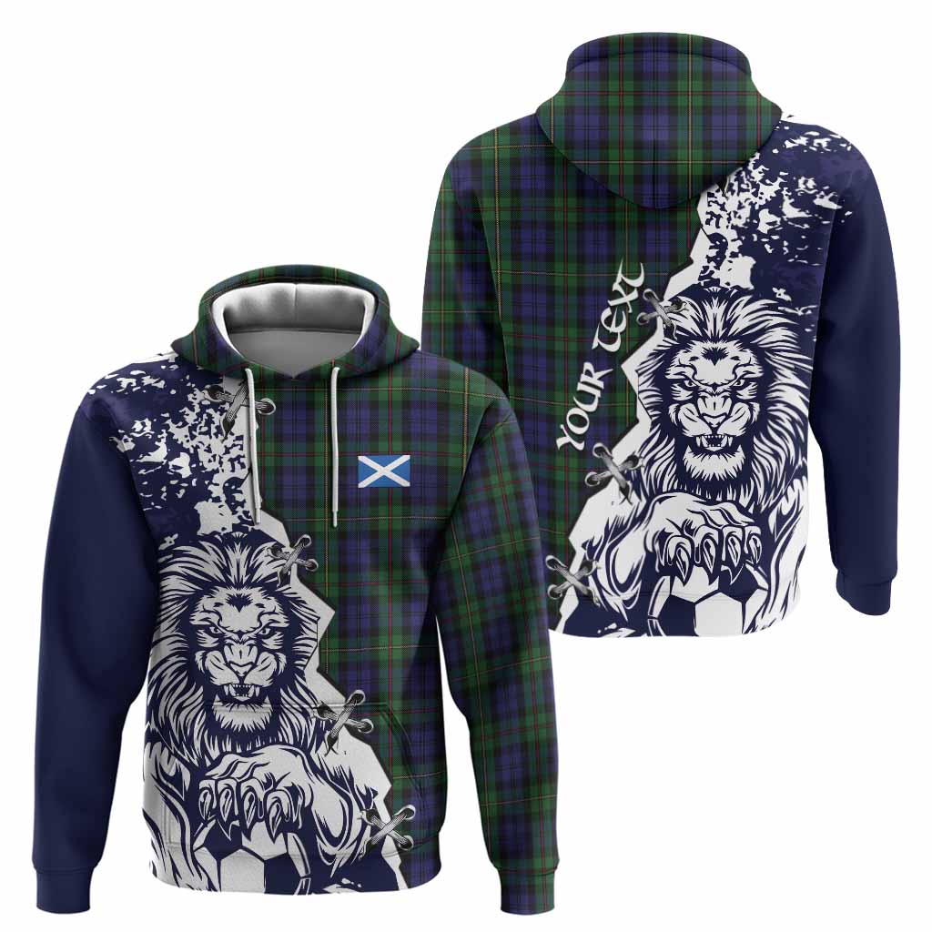 MacEwan (MacEwen) Tartan Scottish Hoodie Angry Lion With Soccer Ball Style