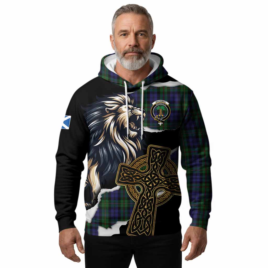 MacEwan (MacEwen) Tartan Scottish Hoodie Lion Celtic Heritage