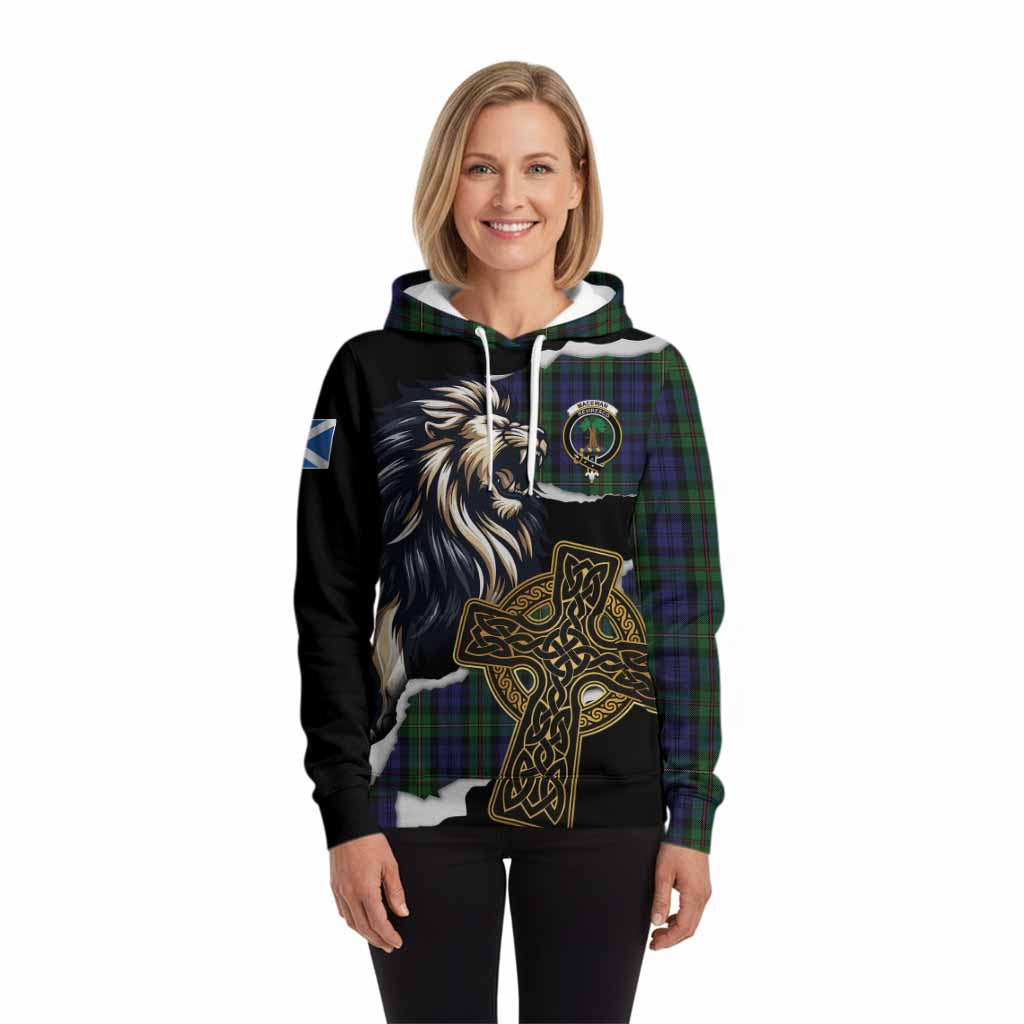 MacEwan (MacEwen) Tartan Scottish Hoodie Lion Celtic Heritage