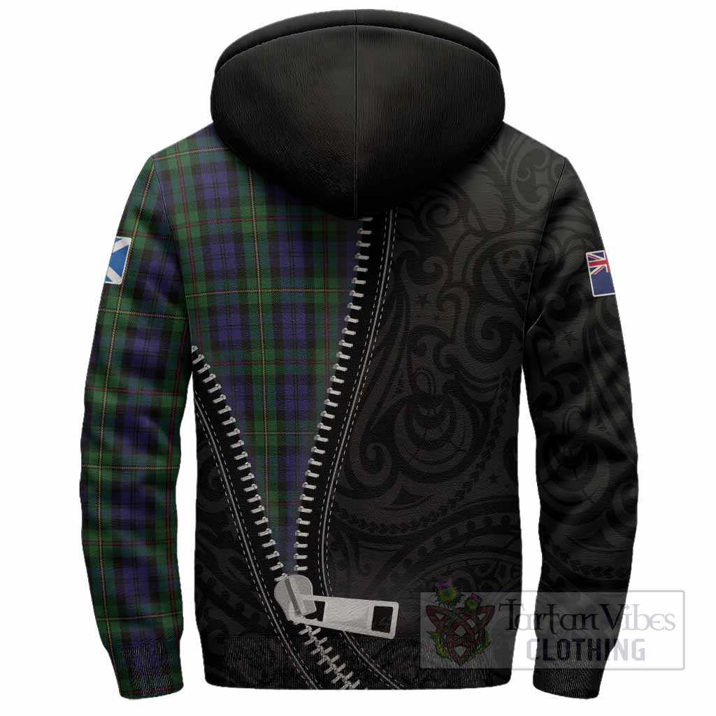 MacEwan (MacEwen) Tartan Sherpa Hoodie New Zealand Pattern Unique Zipper Stylized