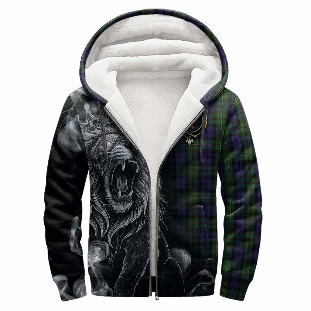 MacEwan (MacEwen) Tartan Sherpa Hoodie Roaring Lion Heritage
