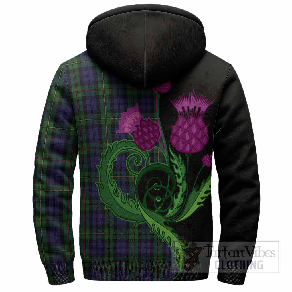 MacEwan (MacEwen) Tartan Sherpa Hoodie Traditional Scottish Thistle