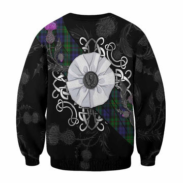 MacEwan (MacEwen) Tartan Sweatshirt Jacobite White Rose