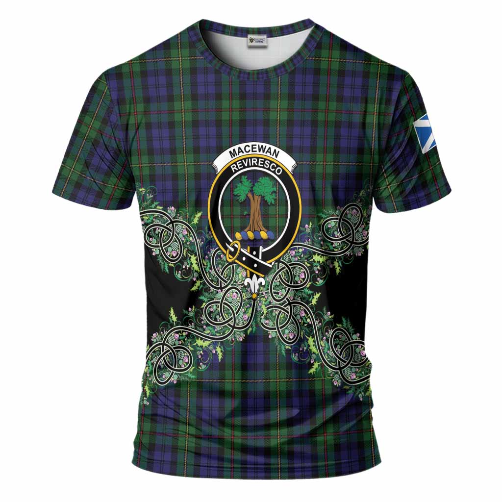 MacEwan (MacEwen) Tartan T-Shirt Thistle Scottish Spirit
