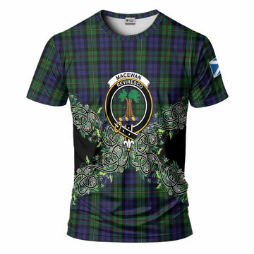 MacEwan (MacEwen) Tartan T-Shirt Thistle Scottish Spirit