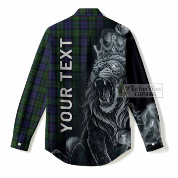 MacEwan (MacEwen) Tartan Women Casual Shirt Roaring Lion Heritage