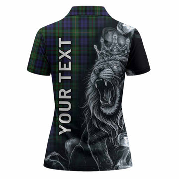 MacEwan (MacEwen) Tartan Women Polo Shirt Roaring Lion Heritage