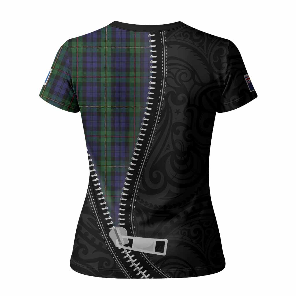 MacEwan (MacEwen) Tartan Women T shirt New Zealand Pattern Unique Zipper Stylized