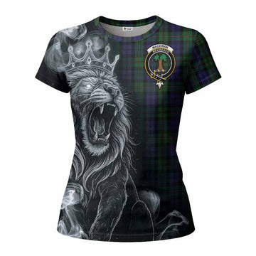 MacEwan (MacEwen) Tartan Women T shirt Roaring Lion Heritage