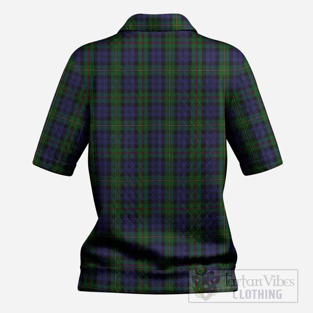 MacEwan (MacEwen) Tartan Women’s Polo Sweater Top with Family Crest