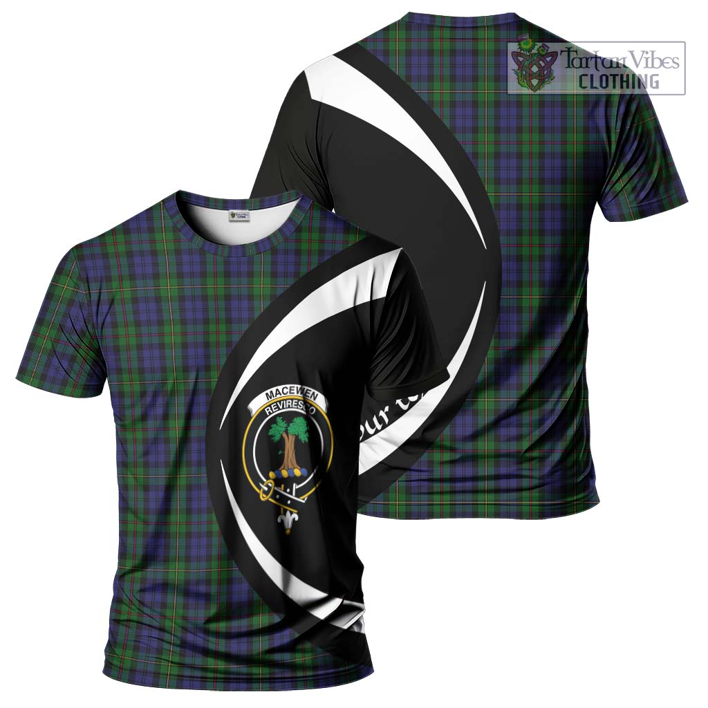 MacEwen Tartan T-Shirt with Family Crest Circle Style Kid's Shirt - Tartan Vibes Clothing