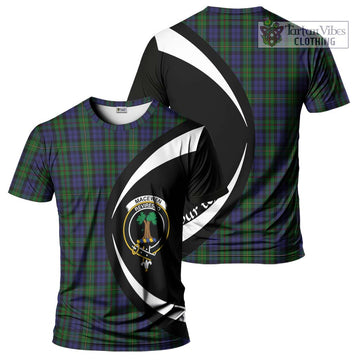 MacEwen Tartan T-Shirt with Family Crest Circle Style Kid's Shirt - Tartan Vibes Clothing