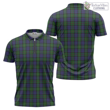 MacEwen Tartan Zipper Polo Shirt Unisex - Tartan Vibes Clothing