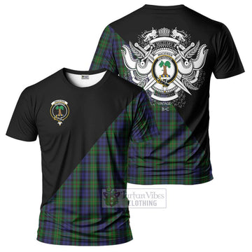 MacEwen Tartan T-Shirt with Family Crest and Military Logo Style Kid's Shirt - Tartan Vibes Clothing