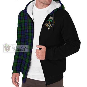 MacEwen Tartan Sherpa Hoodie with Family Crest and Half Of Me Style Unisex S - Tartan Vibes Clothing