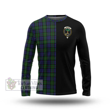 MacEwen Tartan Long Sleeve T-Shirt with Family Crest and Half Of Me Style Unisex - Tartan Vibes Clothing