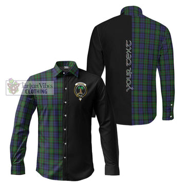 MacEwen Tartan Long Sleeve Button Shirt with Family Crest and Half Of Me Style Men's Shirt S - Tartanvibesclothing Shop