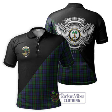 MacEwen Tartan Polo Shirt with Family Crest and Military Logo Style Kid - Tartan Vibes Clothing