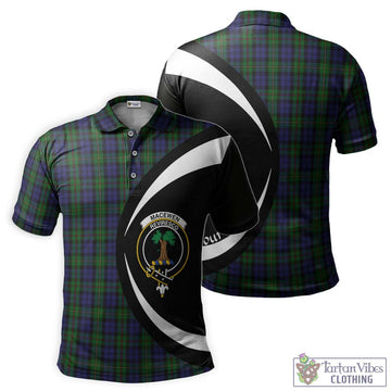 MacEwen Tartan Men's Polo Shirt with Family Crest Circle Style Kid - Tartan Vibes Clothing