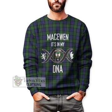 MacEwen Tartan Sweatshirt with Family Crest DNA In Me Style Unisex - Tartan Vibes Clothing