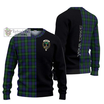 MacEwen Tartan Ugly Sweater with Family Crest and Half Of Me Style Unisex - Tartan Vibes Clothing