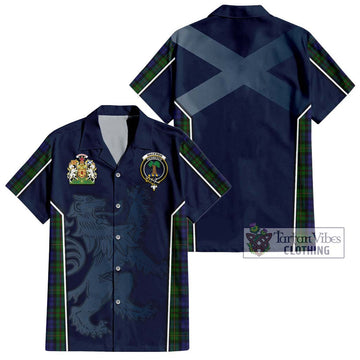 MacEwen Tartan Hawaiian Shirt with Family Crest and Lion Rampant Vibes Sport Style Kid - Tartan Vibes Clothing