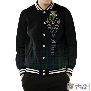 MacEwen Tartan Baseball Jacket Featuring Alba Gu Brath Family Crest Celtic Inspired Unisex - Tartan Vibes Clothing